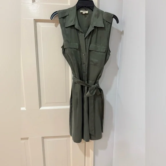 green emerald velvet dress L'AGENCE Amani Wrap Mini Dress in Grass Green